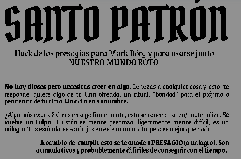 PsySadPenguin's tweet photo. Sin embargo estoy haciendo un hack para los presagios. #rpg #rpgdesign #Morkborg https://t.co/08YghyzulC