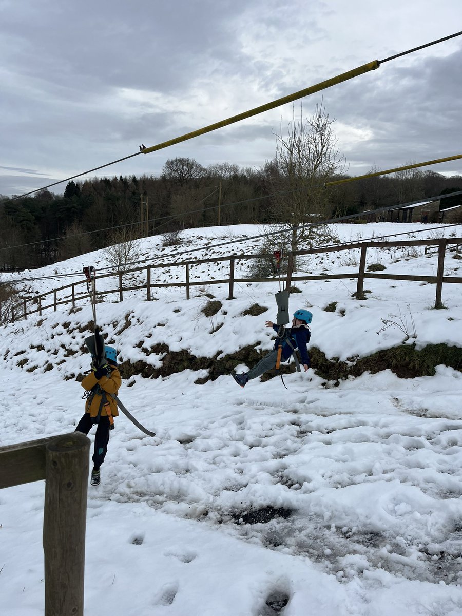MsKoerbersClass's tweet photo. We have loved zip lining in the snow this afternoon!❄️ https://t.co/Hq4Mf2Rqr5