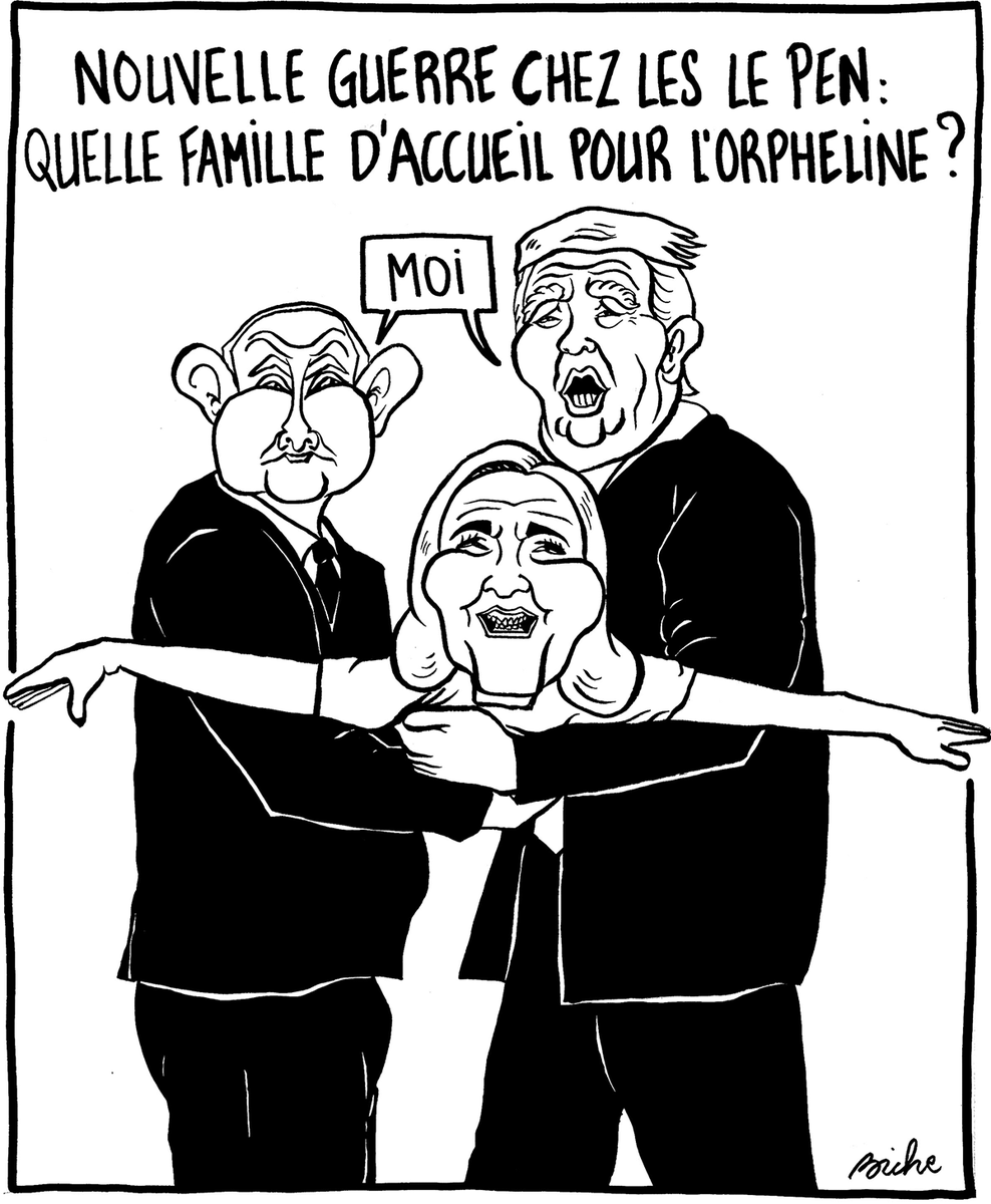Charlie_Hebdo_'s tweet photo. Le dessin du jour, par #Biche https://t.co/Cn1RYDH0Gv