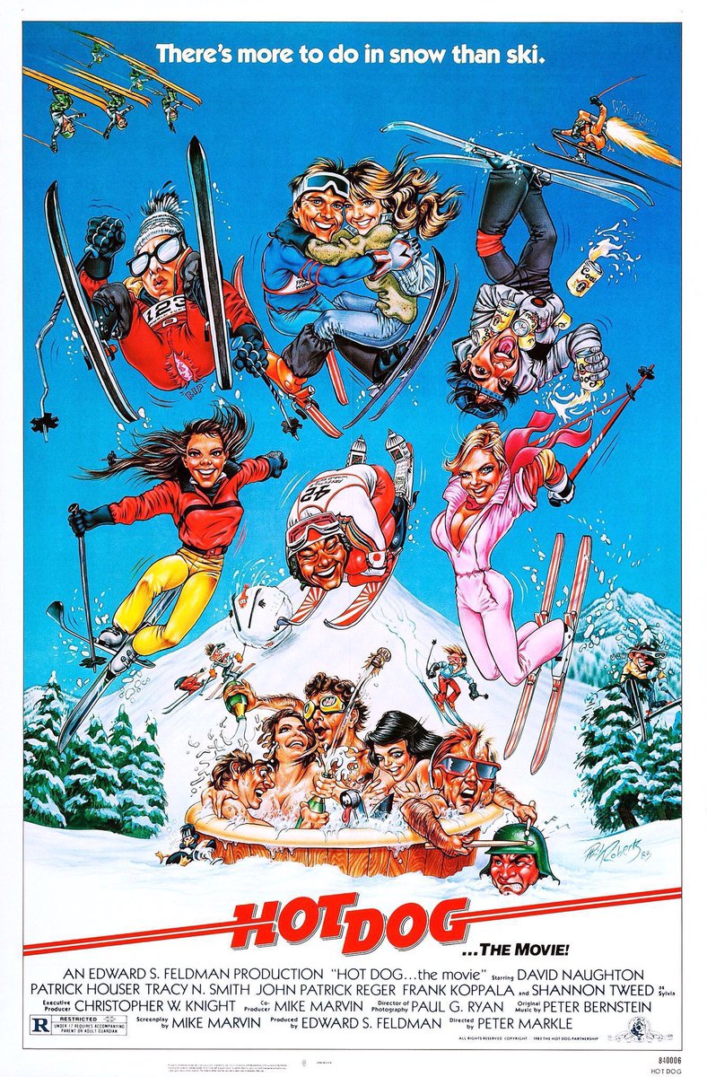 FilmNewsNos's tweet photo. 🎬MOVIE HISTORY: 41 years ago today, January 13, 1984, the movie ‘Hot Dog...The Movie’ opened in theaters!
#DavidNaughton #PatrickHouser #TracySmith #FrankKoppala #JamesSaito #ShannonTweed #MarkVance #PeterMarkle https://t.co/cn0ryNVBac