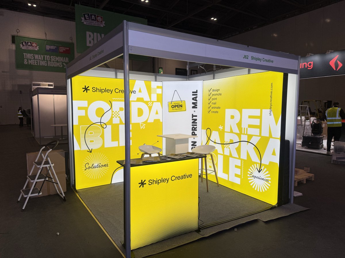 Setup day at <a href="/EAGExpo/">EAG EXPO incorporating SIE & LCG Shows</a> is complete, and we’re officially ready to go! 📷 

After a busy day of building, organising, and adding the finishing touches, the Shipley Creative booth is fully prepared to welcome you.   

Swing by stand J62 to meet the team, check out our work!