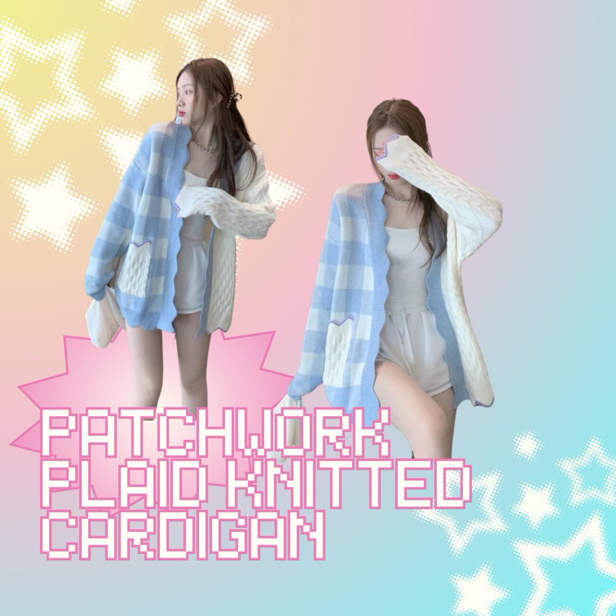 TwoMoodyStore's tweet image. Get ready to fall in love with our Patchwork Plaid #KnittedCardigan! 🍂🍁 With its #cozyknit and trendy #plaidpattern, you&apos;ll be mad about plaid in no time. Pair it with your favorite denim and boots for the perfect winter look. ❄️

twomoody.com/products/patch…

#kawaii