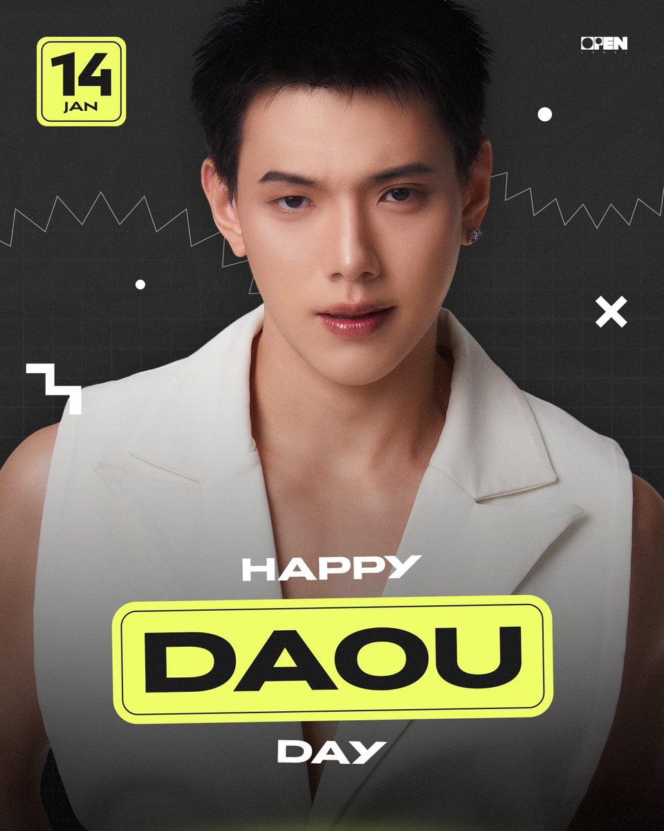 Happy Birthday to DAOU! 🍰❤️
Keep rising. Let the love and success follow you everywhere.

สุขสันต์วันเกิดปีที่ 27 ของ <a href="/oueiija/">ไดโนเสาร์ย้าก🦖</a> 
มาร่วมอวยพรให้ต้าห์อู๋กันค่ะ

DAOU 27th BD 🦖
#ต้าห์อู๋ยี่สิบเจ็ดเด็ดสะบัด
#DAOU #ต้าห์อู๋