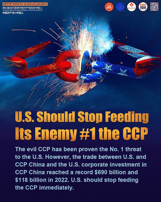 Jasper1082562's tweet photo. @SenTomCotton 🚨🚨🚨🗽🗽🗽The Chinese Communist Party only thrives when we fund it….
It’s time we stop funding genocidal regimes who hate  FREEDOM 
#DefundCCP #CCP≠CHINESE 
#NFSC https://t.co/kIpX1WoICg