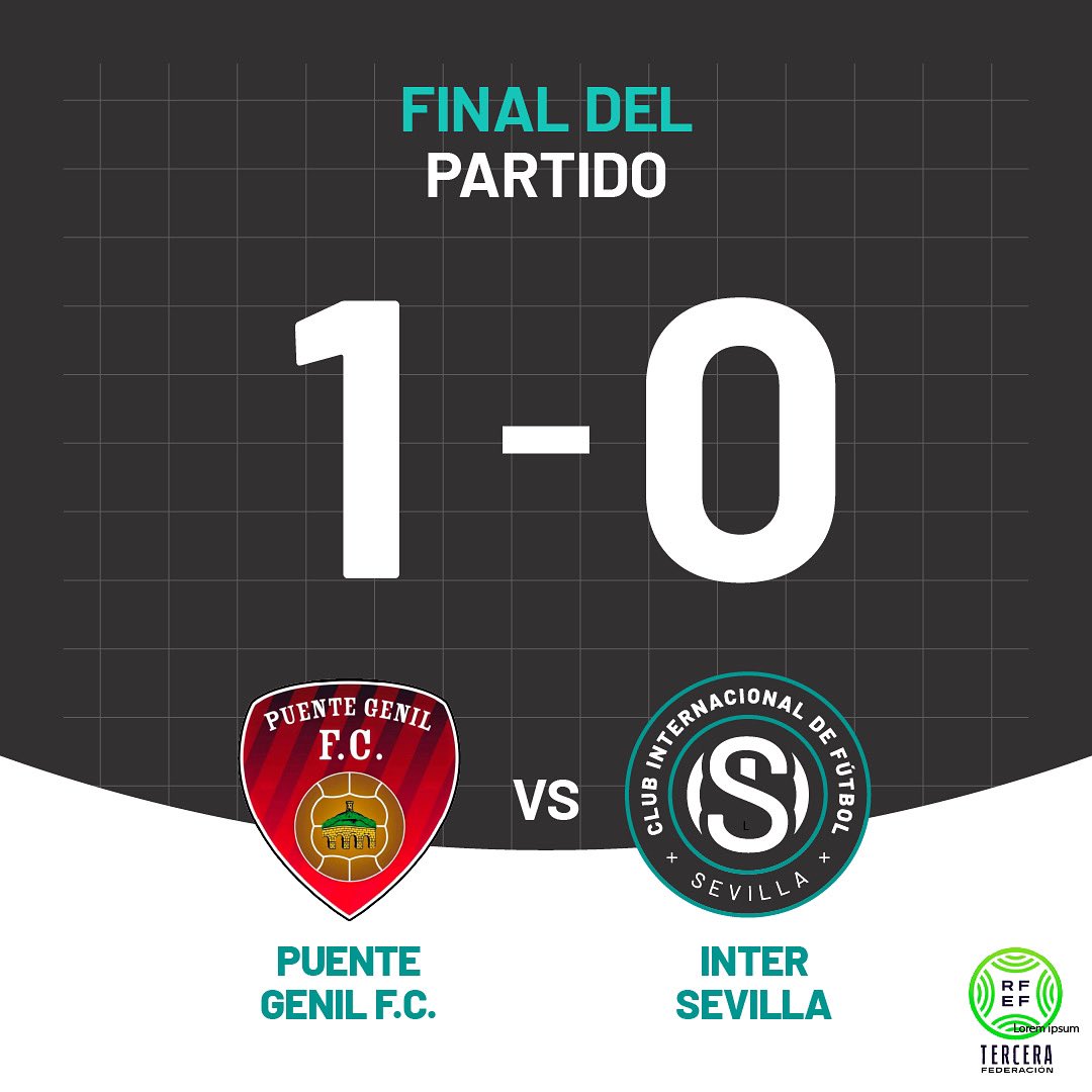 🔚 FINAL

Arrancamos el 2025 con derrota frente a <a href="/SalermPG/">Salerm Puente Genil F.C.</a> 

90’ | 1-0

#InterSevilla #TerceraFederación #EsenciaSevilla