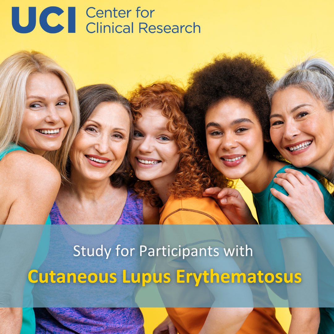 UCIrvineCCR's tweet photo. Do you or someone you know suffer from Cutaneous Lupus?
 
UCI Health Dermatologist, Michelle Min, MD, is leading a study for adults with Chronic and/or Subacute Cutaneous Lupus.
 
Additional study details and a contact form can be found here: https://t.co/XvCpMHA0St https://t.co/bo0bX4L7mr