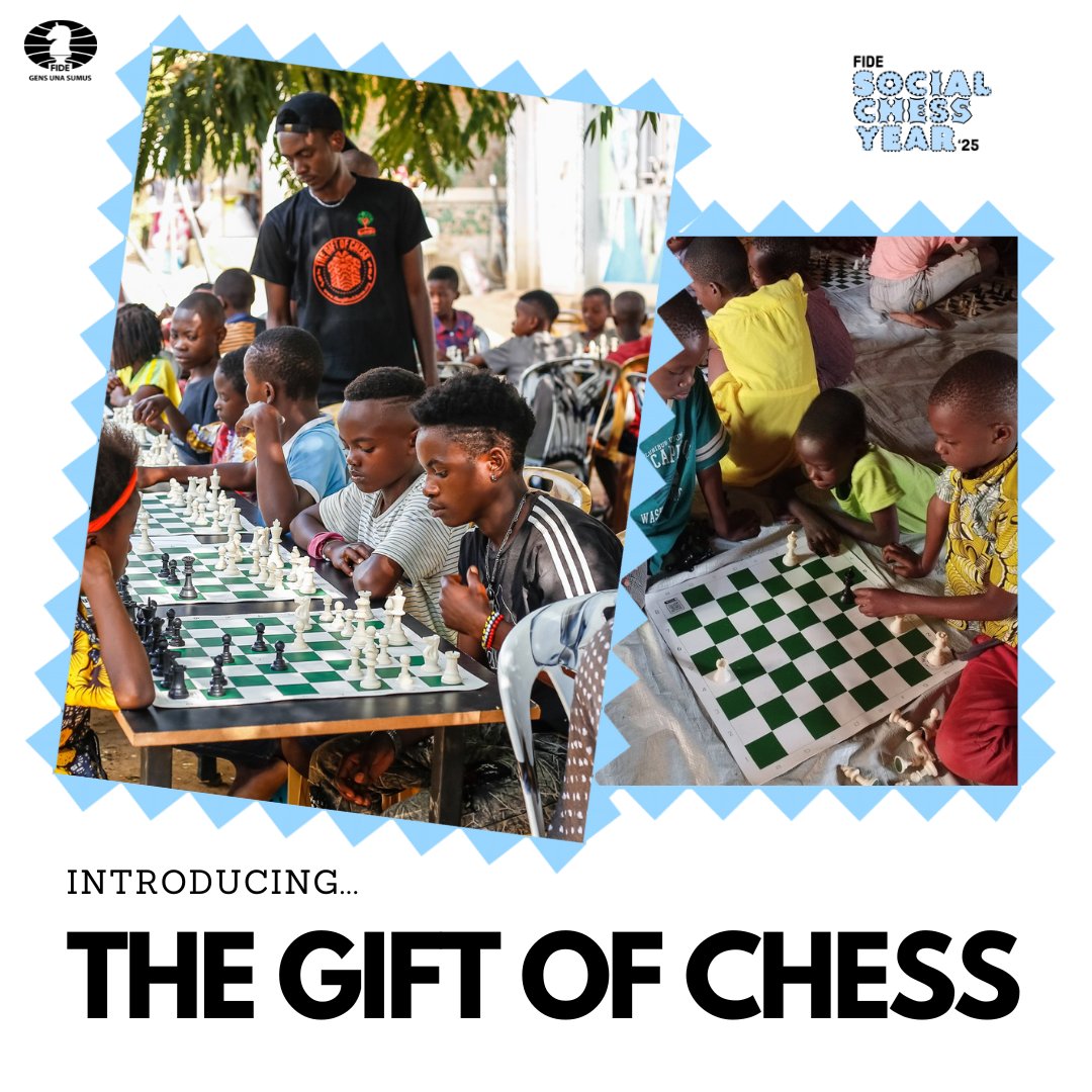 International Chess Federation (@fide_chess) on Twitter photo Introducing: The Gift of Chess ๐
<a href="/thegiftofchess/">The Gift of Chess</a> began in New York City in December 2020, with a mission to distribute 10,000 chess sets to public school students across the city.
Today, it has grown into a global movement with an ambitious mission to deliver 1,000,000 chess Introducing: The Gift of Chess ๐
<a href="/thegiftofchess/">The Gift of Chess</a> began in New York City in December 2020, with a mission to distribute 10,000 chess sets to public school students across the city.
Today, it has grown into a global movement with an ambitious mission to deliver 1,000,000 chess