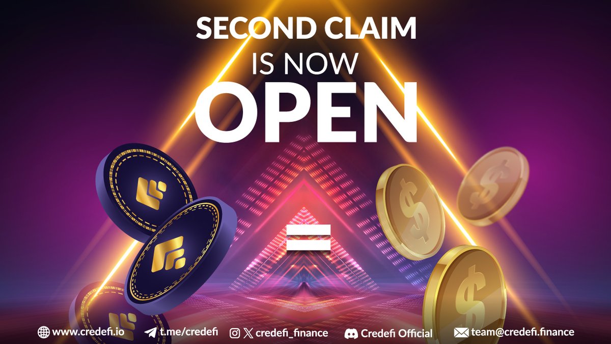 credefi_finance's tweet photo. 🚀 Revenue Share Claim is LIVE!

🔗 Claim here: https://t.co/JE679MYS7N
1️⃣ Go to Contract > Write Contract
2️⃣ Connect Web3
3️⃣ Press Claim

⚠️ Last claim via BSC. Future rewards will be monthly &amp; platform-based. Stake $xCREDI to earn!

#Credefi #xCREDI #RevenueShare https://t.co/DOXA2bwqg9