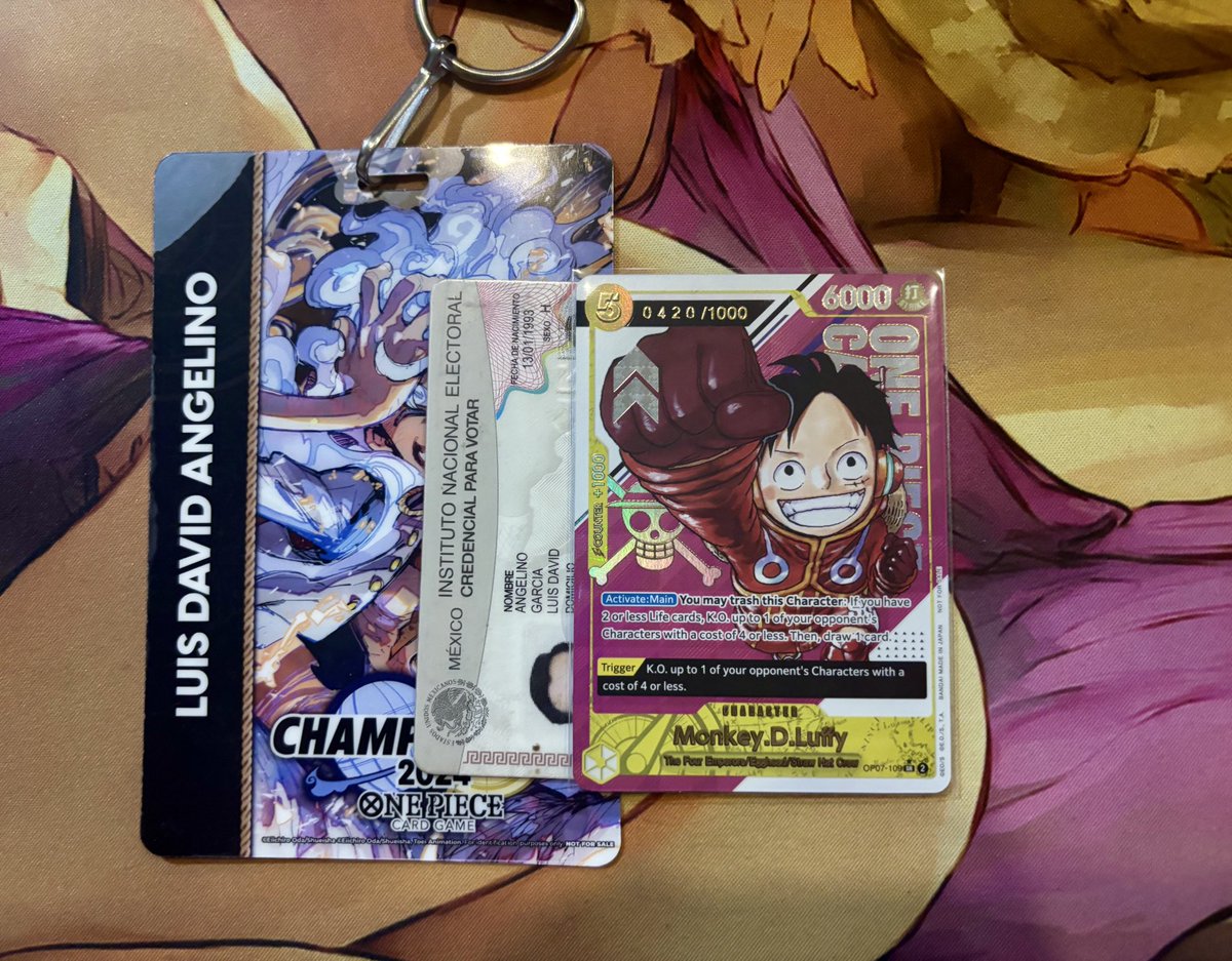 En mis últimos sobres salió Luffy seriado 4 20!😍

Se aceptan ofertas por este gran número 👌🏻

#OnePiece #TCG