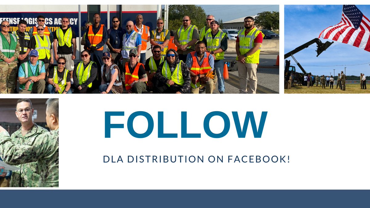 DLAMIL's tweet photo. Big news! #DLADistribution is now on Facebook! Get an inside look at how DLA Distribution delivers best-value supply chain solutions to America’s military, partners and federal agencies.
📲 Hit #Follow here: https://t.co/M3qsswhDrc
#NewFacebook #WarfighterSupport #FollowUs https://t.co/5MCdAEoTvu