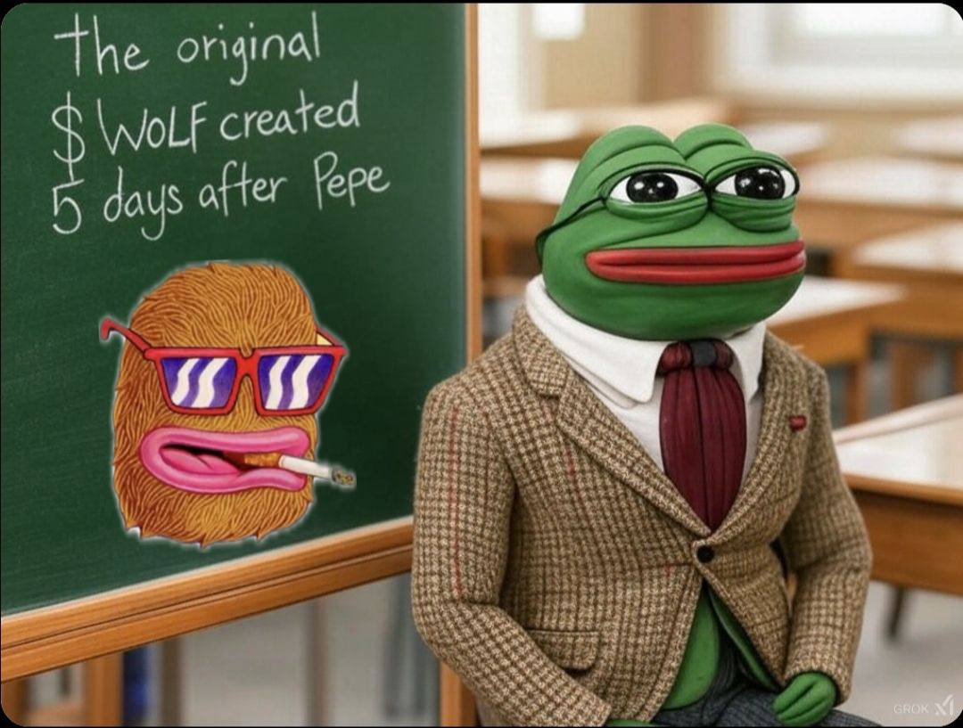 Landwolf0x's tweet photo. @CrashiusClay69 Landwolf was created 5 days after pepe

if you missed pepe in 2023
if you missed brett in 2024

don’t miss landwolf in 2025

this is the OG, wolf 0x33 sitting at 1.8M https://t.co/tZsumqW9Jb