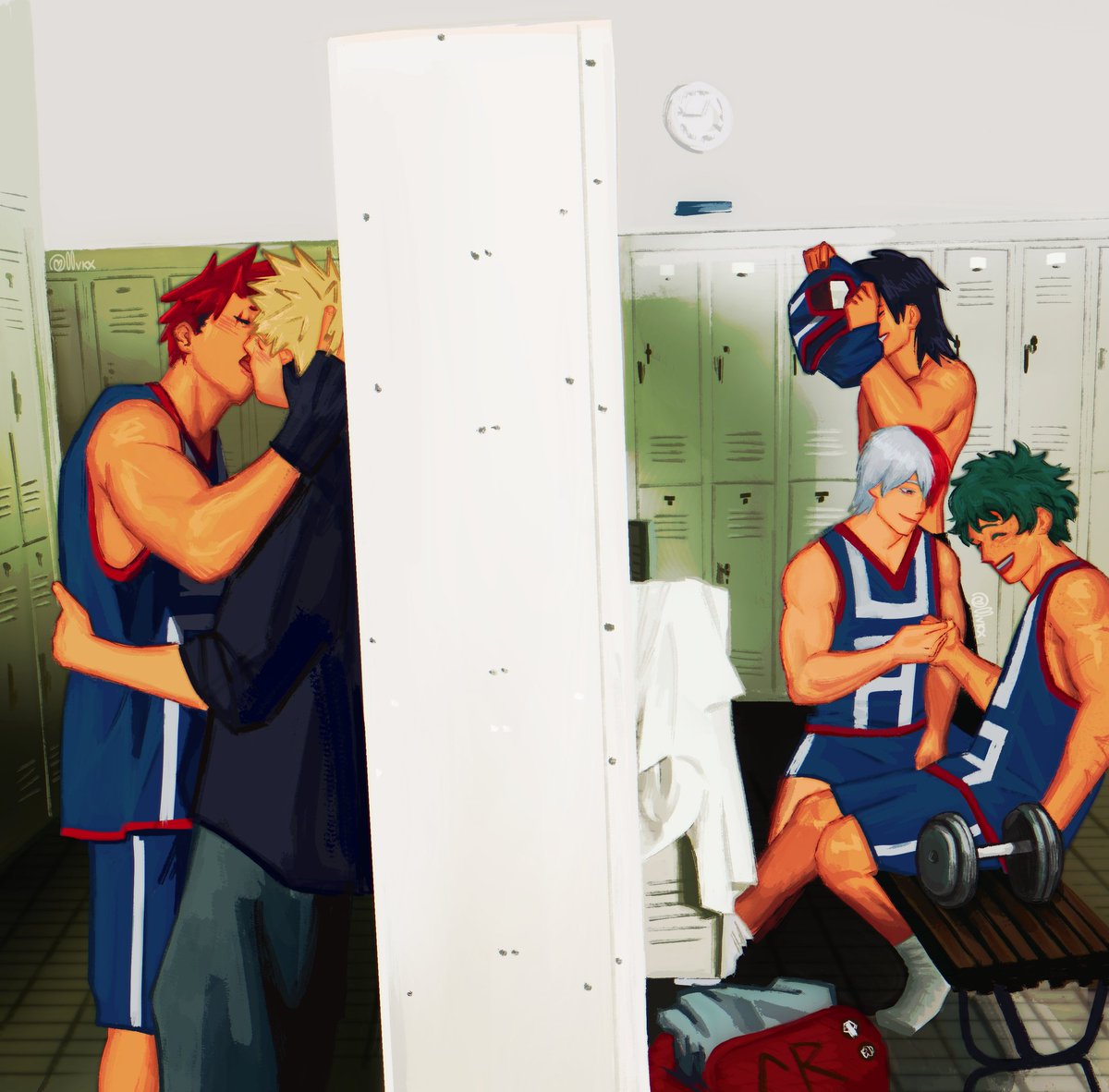 00VKX's tweet photo. After a game 🏀

#krbk #kiribaku https://t.co/TLZxevtFFt