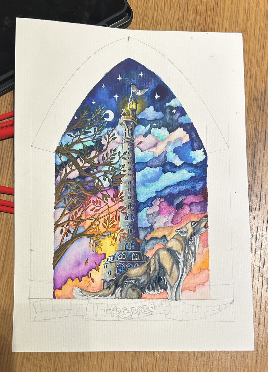 Update #watercolour #iampainting #iamwriting #epicfantasy #highfantasy