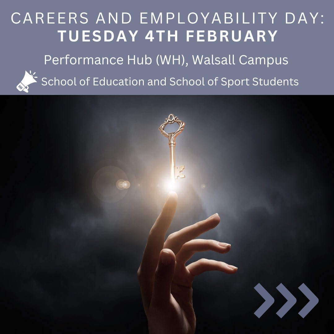 sendis_wlv's tweet photo. Calling all School of Education and School of Sport Students: You don’t want to miss this! 📌📅💼 https://t.co/HabVtrdixY