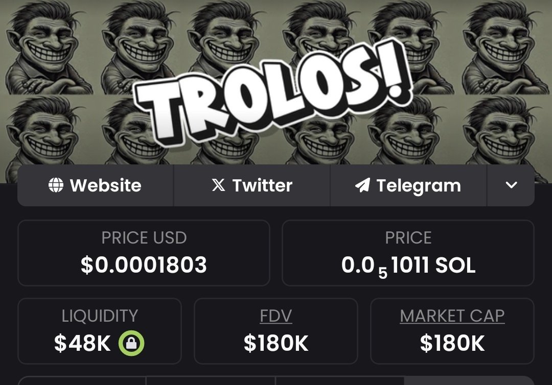 Sagedini's tweet photo. $trolos 2.5x 

Higher Higher https://t.co/trvyOedOYy