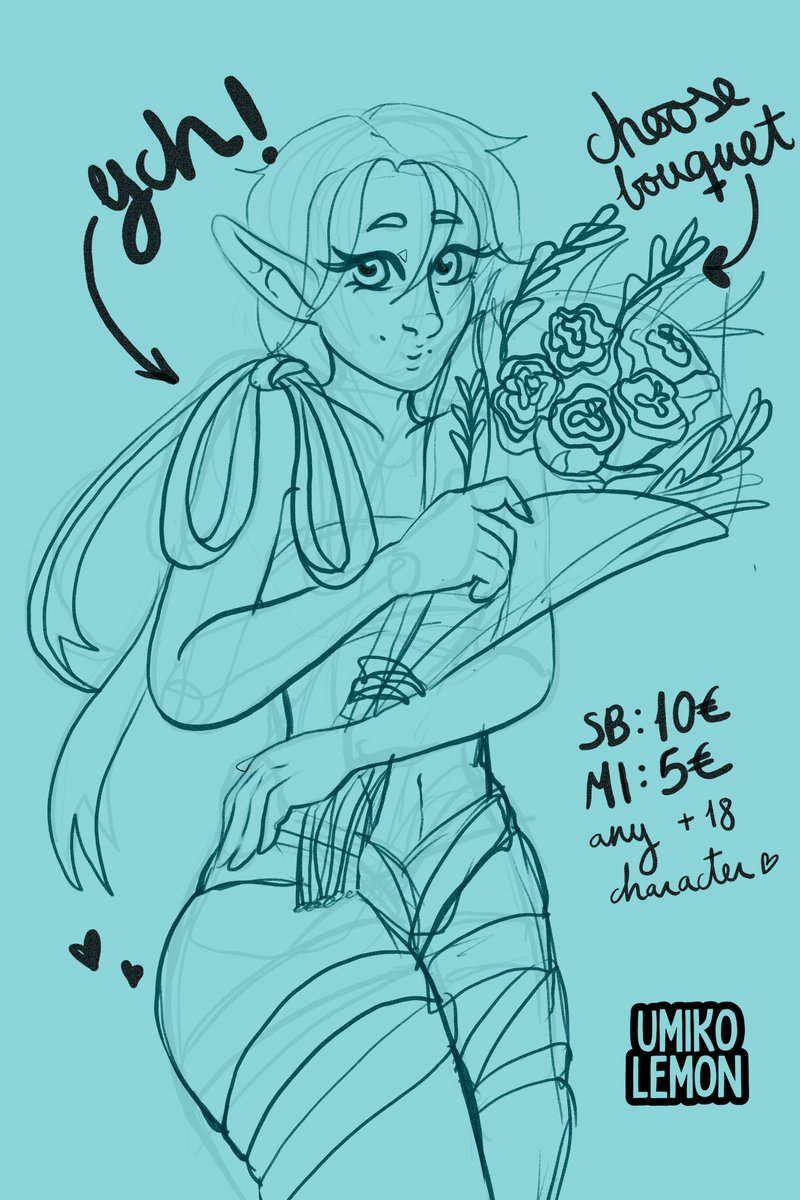 UmikoLemon's tweet photo. Bid here for YCH 2: https://t.co/rZUsDS0ayt