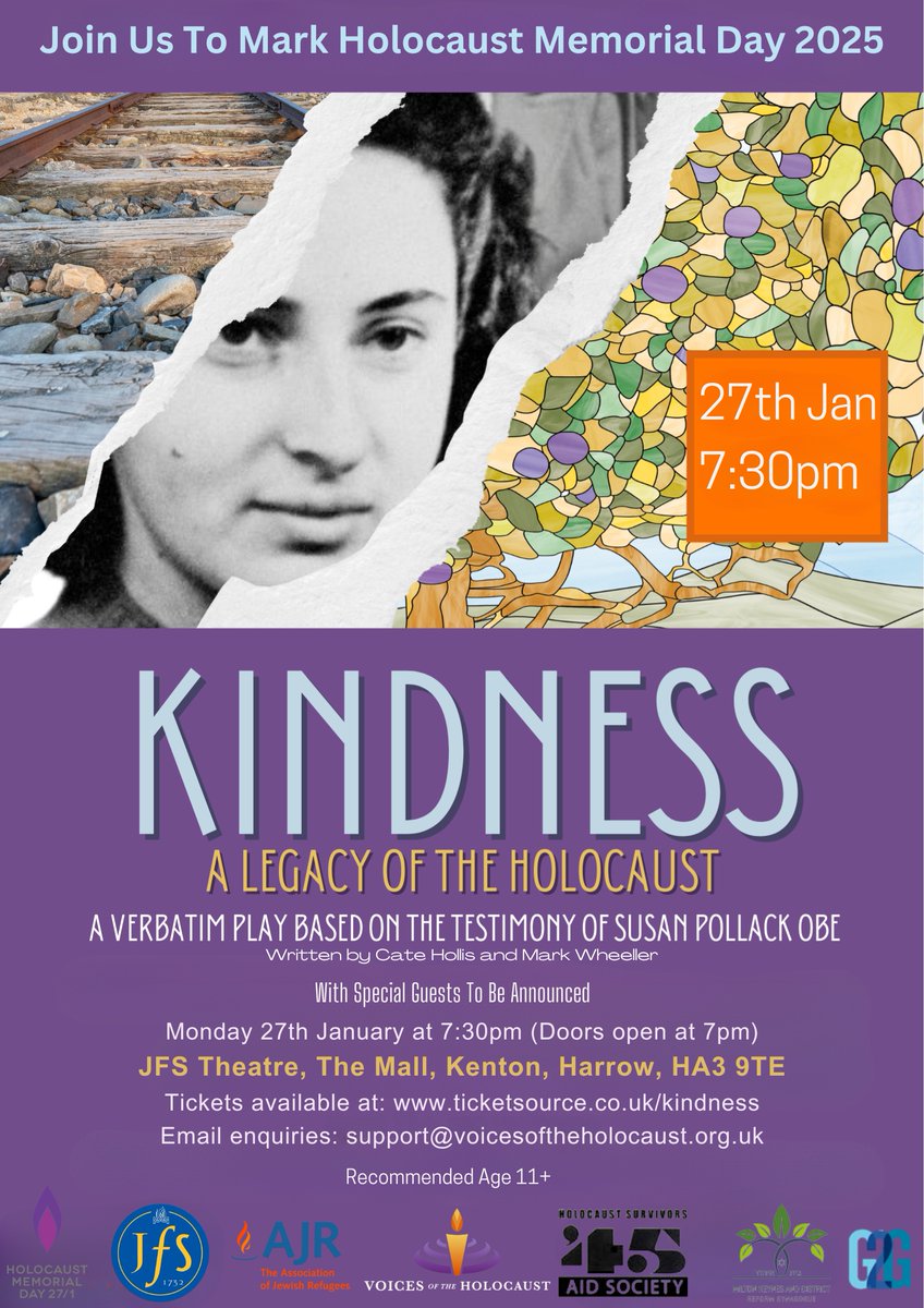Voices_news's tweet photo. Lovely article from @ReformMovement about our HMD event @JFSSchool in two weeks. Follow the link in the article to book tickets for this very special event. #HMD80 @TheAJR_ @Gen2GenUK @45AidSociety @RWBAHolocaust @yadvashemUK @HolocaustCentUK @UCL_Holocaust @HMD_UK please rt? https://t.co/tkSax1GtYw