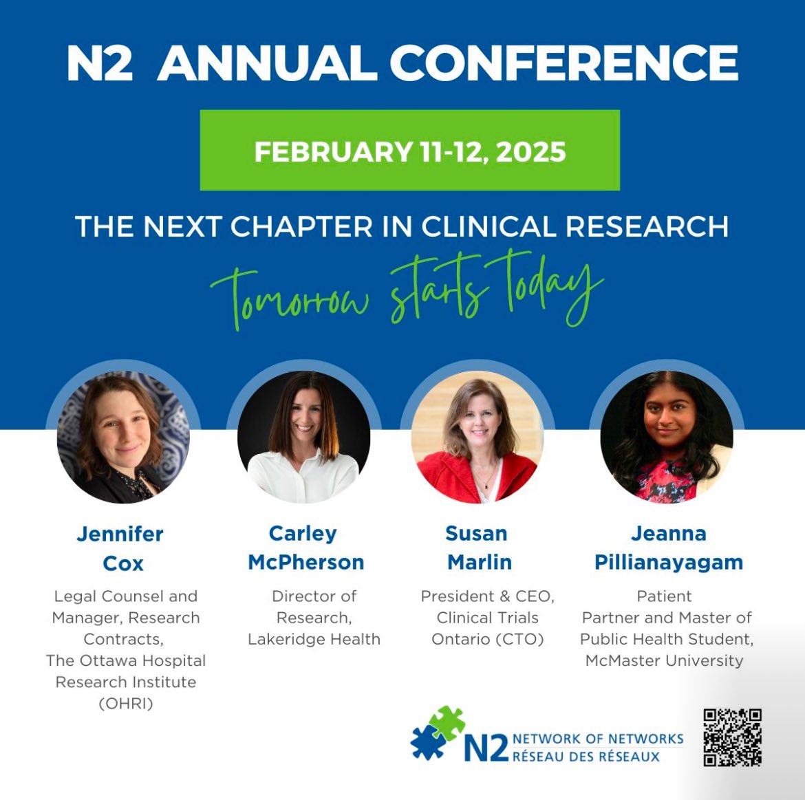 I’m excited to be part of the panel at the 2025 N2 Annual Conference on Day 2, alongside a great group of experts. Looking forward to discussing how we can work together to improve clinical research.

 Register here: bit.ly/48vbV0A

#ClinicalResearch