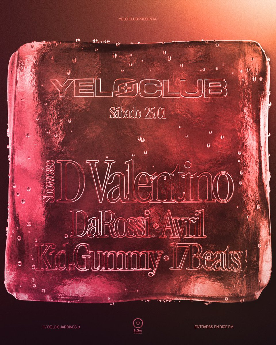 yel0club's tweet photo. CELEBRA FIN DE EXAMENES CON D.Valentino
🧊quedan menos de 100 entradas🧊

https://t.co/vfFqvGReSw https://t.co/fu2yWFTOWo