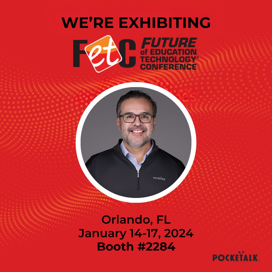 Just one day until @FETC! Come see how Pocketalk is breaking language barriers in education.

Visit our booth—we can’t wait to connect! #Pocketalk #FETC2025 #EdTech
