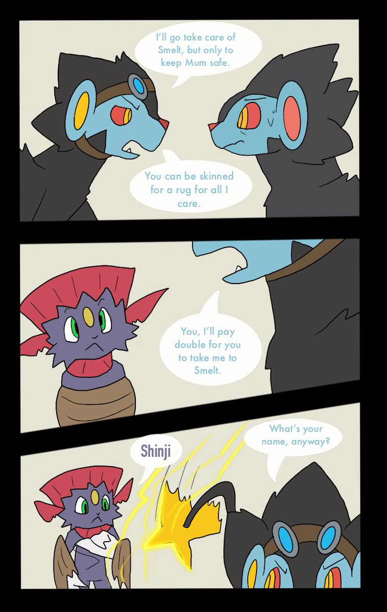 Andrew_Ironclad's tweet photo. Ironclad side comic: Thinner than Water
Pages 24-25 https://t.co/LH0dCPNss1