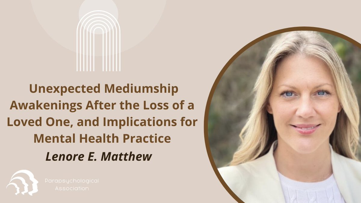 Join Dr. Lenore Matthew as she presents at the #PA2023 the phenomenon of unexpected #mediumship awakenings after a personal loss. How do these experiences intertwine with the chaos of #grief and do they offer paths to #healing? Learn more: youtu.be/7ahb8RpY9bA #parapsychology
