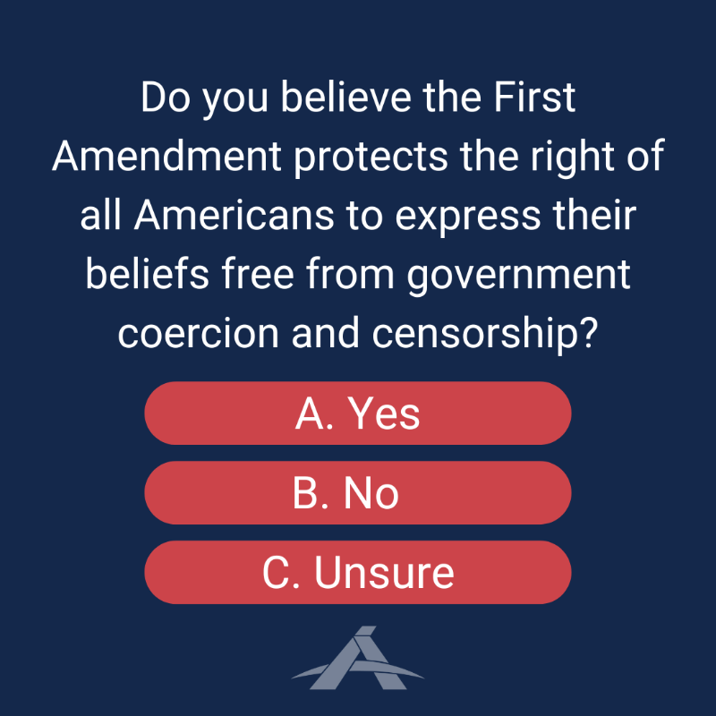 ADFLegal's tweet photo. What do a cake artist, foster family, and seventh-grader have in common? They faced government backlash for their beliefs. People face being silenced, shamed, or sued for living out what they believe. Concerned about your freedoms? Take the Defense of Freedoms in America survey!