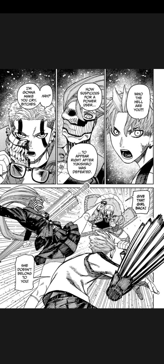 YAYYY GETTING ALONG PARTY also I find it funny how fast zumas hair grew out. It must have been like, at least 2 months or something since his arc in the story