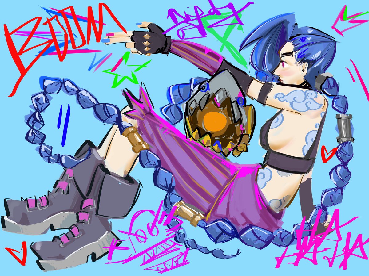 yifdry's tweet photo. JINX WAS HERE #arcane #arcanefanart #jinx https://t.co/MIwZ8vY7NZ