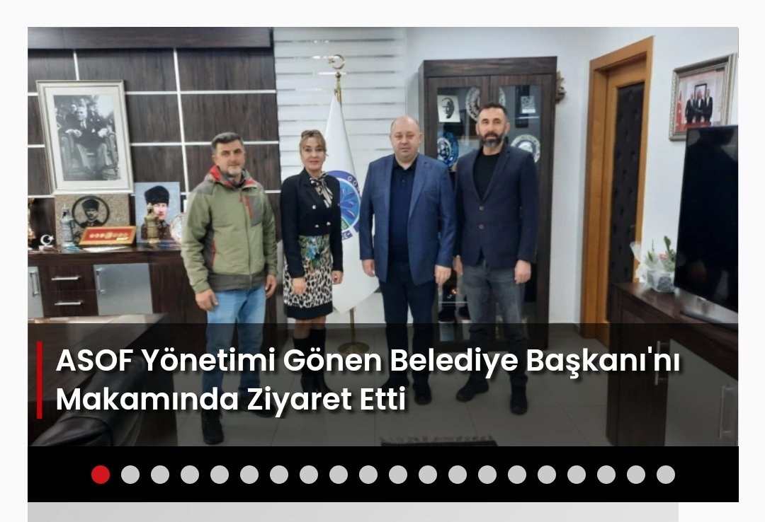 ASOF Yönetimi Gönen Belediye Başkanı'nı Makamında Ziyaret Etti
<a href="/ibrahimpalaz10/">İbrahim Palaz</a> <a href="/Asof_Fed/">ASOF</a>
<a href="/Ozdenasimsek/">Özden Aydın Şimşek</a> <a href="/Trofeci1/">Trofeci</a>

Kaynak Linki = balikhaber.com/haber/asof-yon…