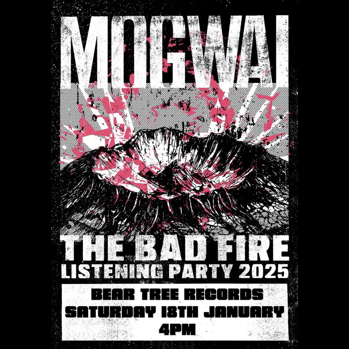 Pleased to announced we will be playing the new <a href="/mogwaiband/">Mogwai</a> album almost a week early this Saturday at 4pm! Tickets and bundles available now. Free poster for all album orders!

beartreerecords.com/products/mogwa…