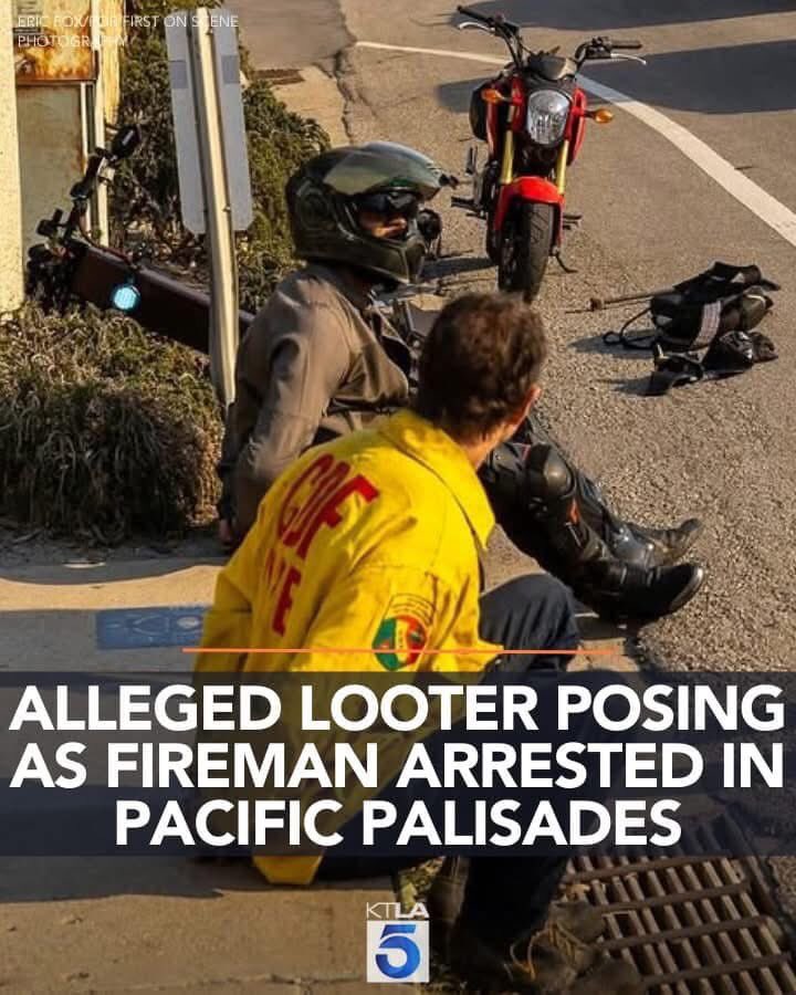 savage_esquire's tweet photo. @arthurwatkins Yet the white men they arrested for allegedly impersonating firefighters and looting don’t reflect poorly on the white community or culture. Strange how that always works, every single time. https://t.co/t8HvCCciN9