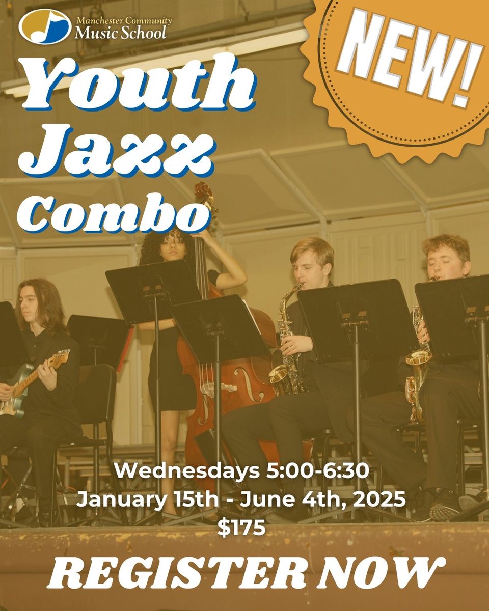 🎷 With the new semester comes new programs!🎺

Introducing NH Youth Jazz Combo: Dive into the world of jazz and develop your skills through collaborative ensemble playing, improvisation, and exploring jazz styles!

Follow this link to register today: go.asapconnected.com/?org=4951#Even…