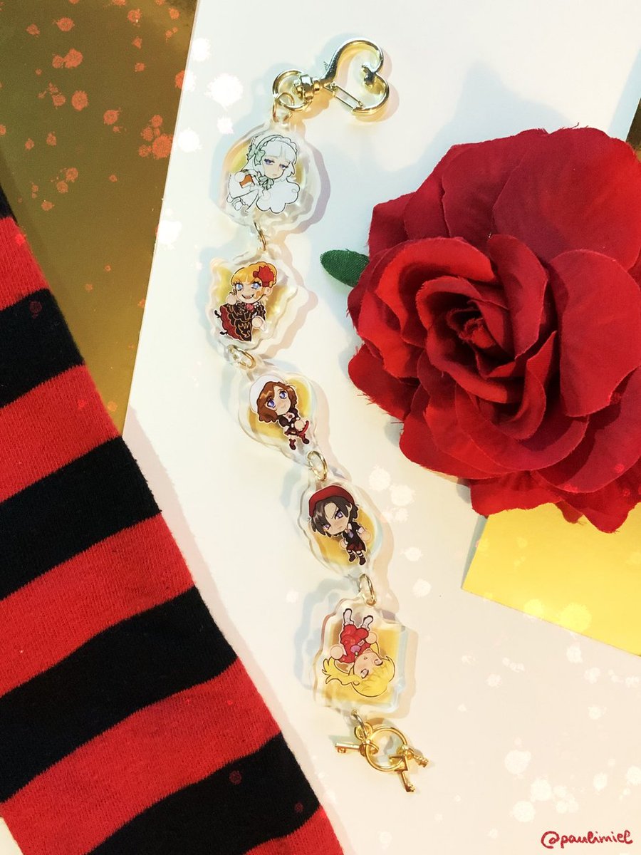 paulimiel's tweet image. umineko linking charms!! without love it cant be seen...❤️ #umineko #うみねこ