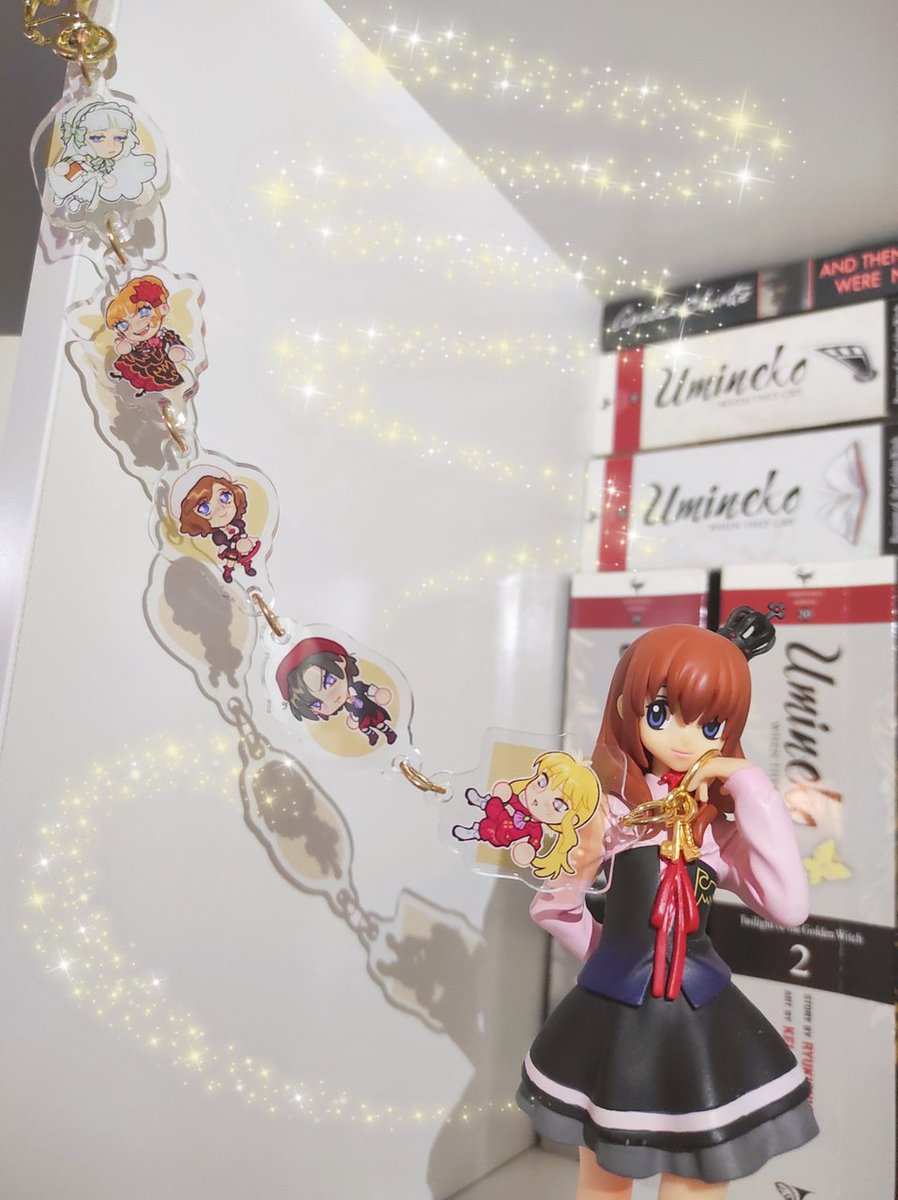 paulimiel's tweet image. umineko linking charms!! without love it cant be seen...❤️ #umineko #うみねこ