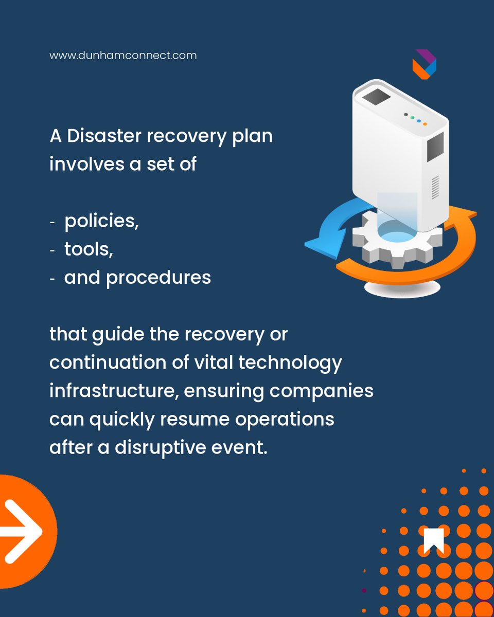 TheDunhamGroup's tweet image. As we become more reliant on technology, there is a growing threat of IT disasters impacting businesses and individuals.

If you have any questions about disaster recovery contact us: dunhamconnect.com/contact 
.
#Hamiltontechsupport #techsupporthamilton #disasterrecovery