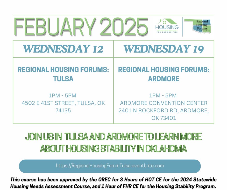 H4Cinc's tweet photo. Can't make it to our January events? We have two in February! Plan ahead and get your tickets now!

#regionalhousingforums #housingforcommunities #rhf2025 https://t.co/NtfW21c8rT