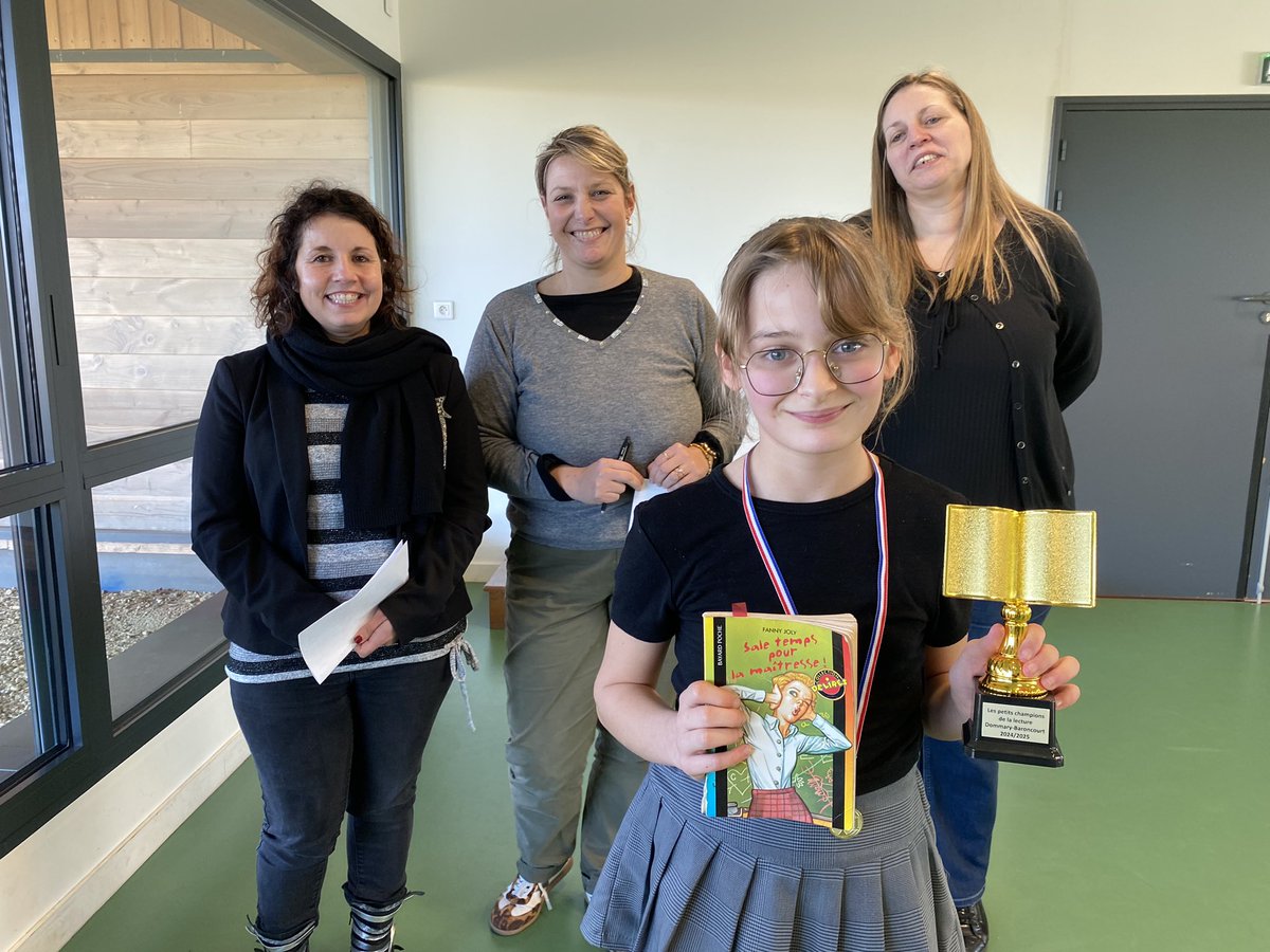 Finale d’école <a href="/championlecture/">Les Petits champions de la lecture</a> à Dommary-Baroncourt. Les 7 élèves n’ont pas démérité mais c’est Justine qui remporte le trophée. Rendez-vous le 12 mars pour la finale départementale à Dommary-Baroncourt.