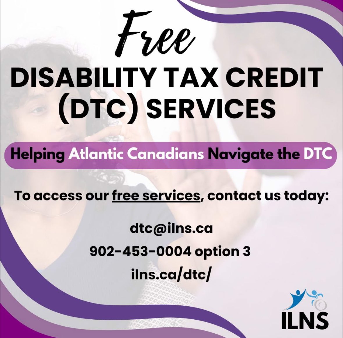 InclusionCanNL's tweet photo. @IL_NovaScotia is offering free disability tax credit services! If you are looking for support please reach out with the information below⬇️ https://t.co/TYMIhsMH4m