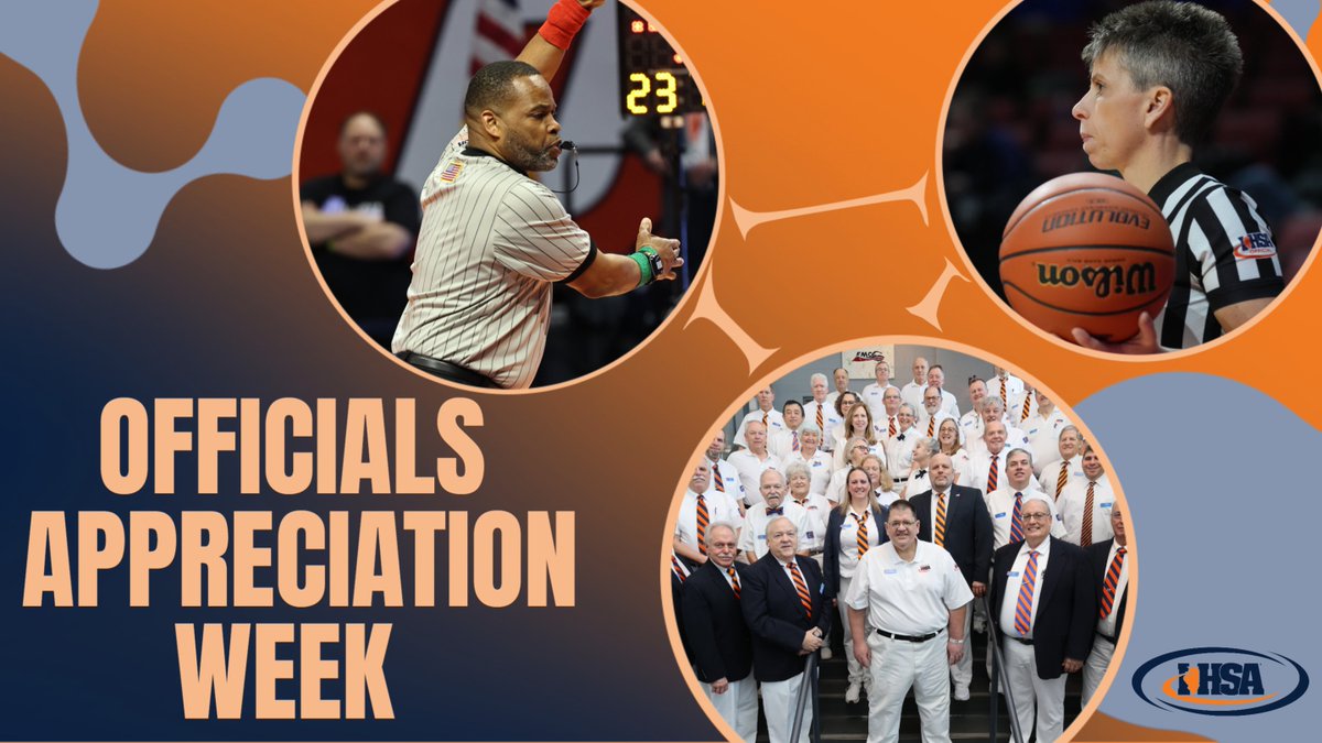 Illinois High School Association #IHSA (@ihsa_il) on Twitter photo ⬛️⬜️ It’s Winter Officials Appreciation Week!!!
👏 Join us in thanking the thousands of <a href="/IHSAOfficials/">IHSA Officials</a> who officiate basketball, cheerleading, dance, girls gymnastics, boys swimming & diving & wrestling for #IHSA winter student-athletes!!!
#OfficialsAppreciation ⬛️⬜️ It’s Winter Officials Appreciation Week!!!
👏 Join us in thanking the thousands of <a href="/IHSAOfficials/">IHSA Officials</a> who officiate basketball, cheerleading, dance, girls gymnastics, boys swimming & diving & wrestling for #IHSA winter student-athletes!!!
#OfficialsAppreciation