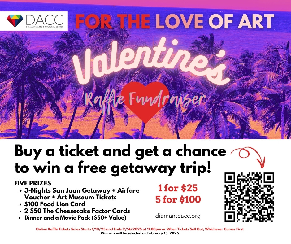 DIAMANTE'S FOR THE LOVE OF ART VALENTINE'S RAFFLE zeffy.com/ticketing/diam…