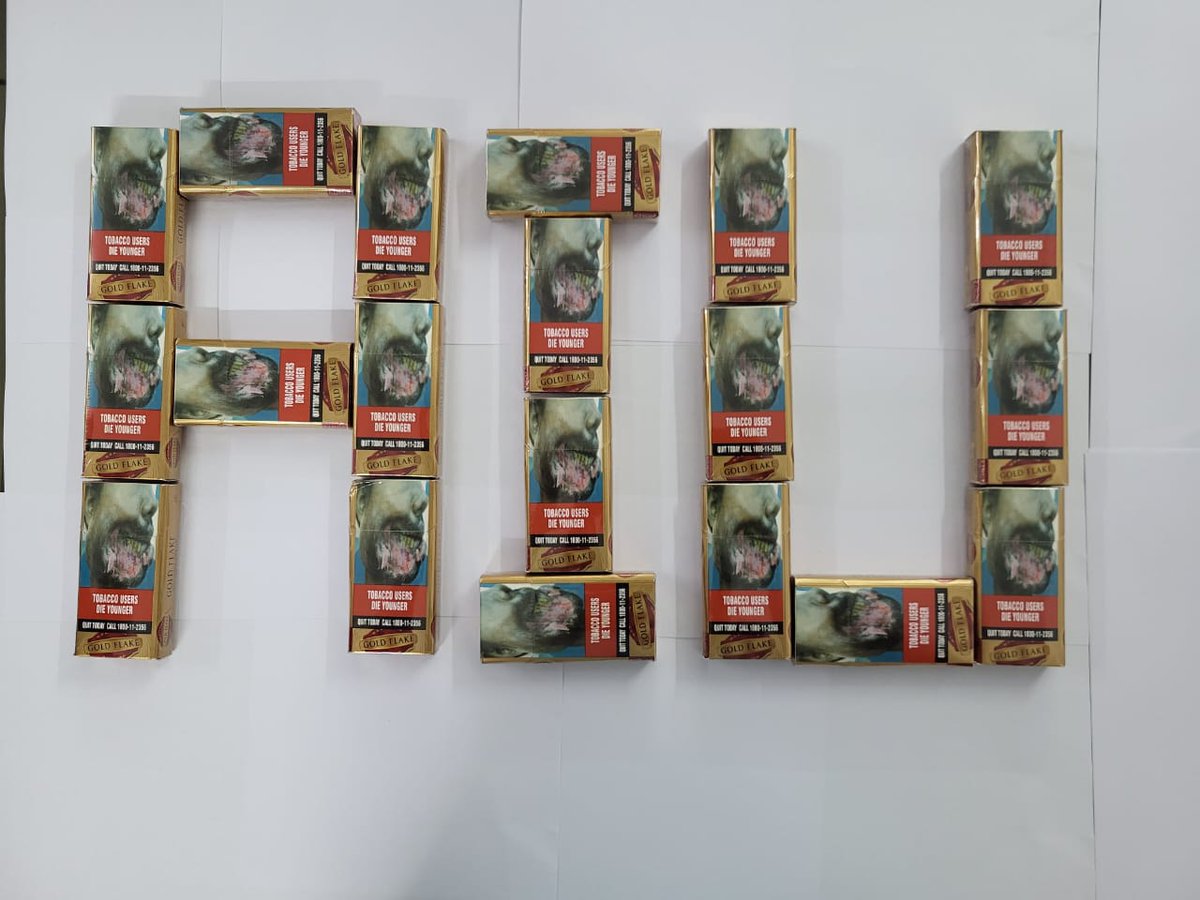 Customs Indore (Bhopal Zone)

Date: - 12/01/2025

AIU, Customs Indore, recovered 35000 counterfeit cigarette sticks from a passenger arriving Sharjah to Indore via Air India Express IX 256 at DABH Intl. Airport Indore.

<a href="/cbic_india/">CBIC</a> 
<a href="/cgstbhopalzone/">CGST Bhopal Zone</a> 
<a href="/Cascadeglobal/">FICCI CASCADE 🇮🇳</a> 
<a href="/FinMinIndia/">Ministry of Finance</a>