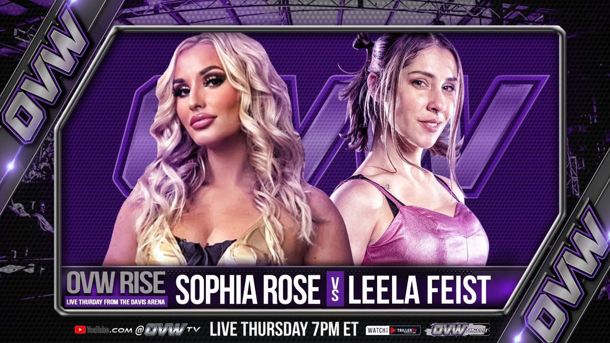 THURSDAY! The OVW Women’s Division is poised to steal the show and you won’t want to miss a second of the action!

Secure your spot - OVWTix.com