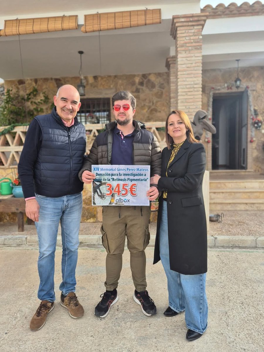 Agradecemos enormemente la donación que desde el Ayto de Albox (Almería) hacen a nuestra asociación a través de nuestro socio Juanfran Calvo, como motivo de la XIV Subida Ciclista BTT Nocturna Albox-El Saliente-Albox que tuvo lugar el pasado año 2024.
¡¡Millones de gracias!!