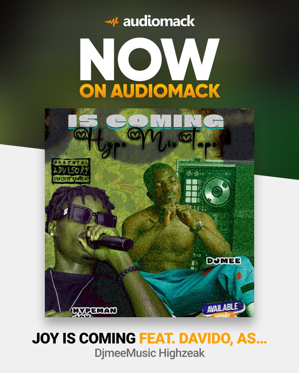 officialdjmee's tweet photo. NotUrRegularDj teamed up with Hype monster Hypeman Joy to deliver a vibe fill Hype mixtape. 

*#JOYISCOMING* Is a big deal. You don't want to miss the fun, vibes and of course curration of smooth transition of songs. 

Link Bellow ⤵️⤵️⤵️⤵️

https://t.co/K24zgzCz0W https://t.co/XBduqjnSPT