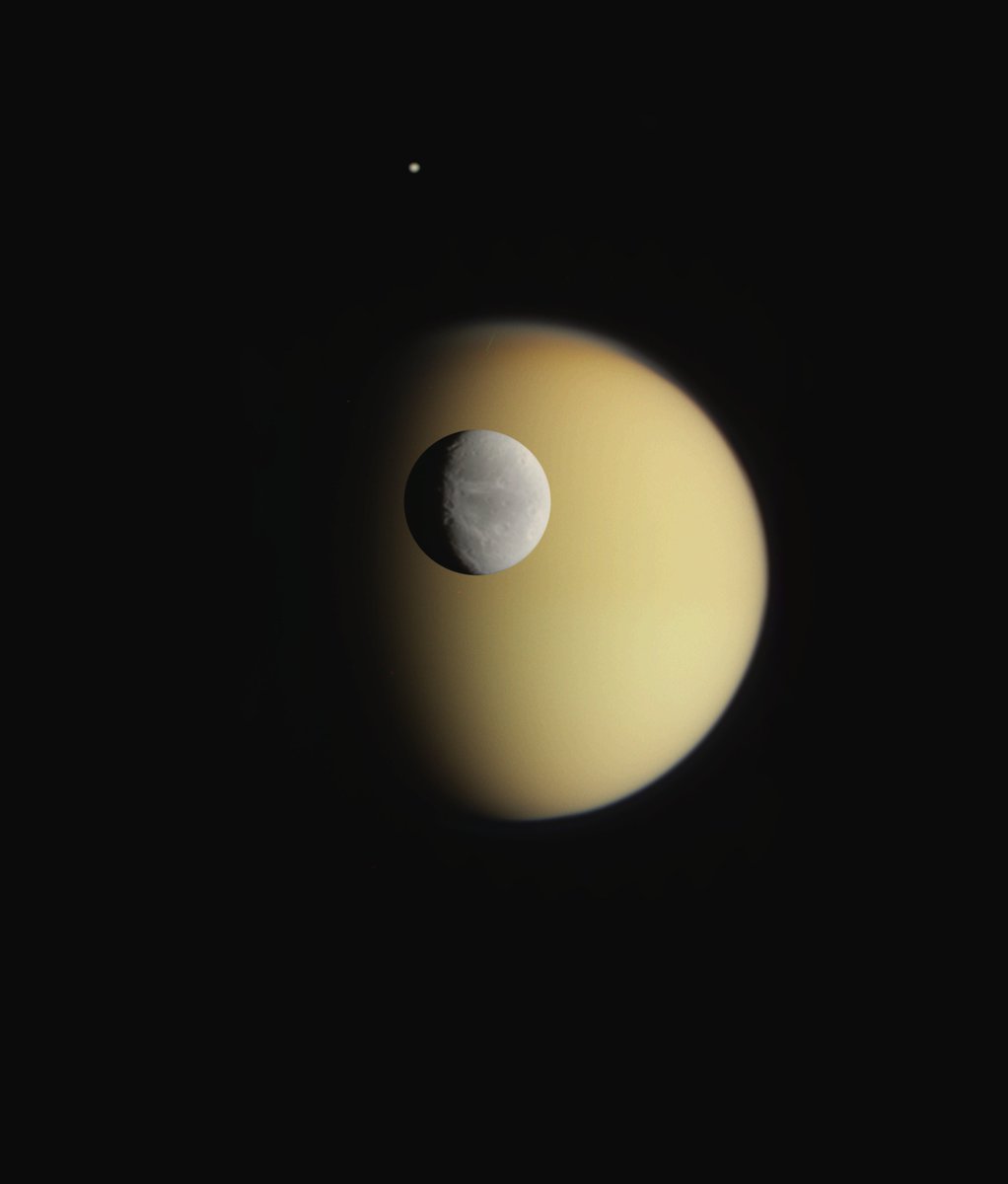 landru79's tweet photo. #CASSINI-HUYGENS #SATURN MISSION
Target: #Dione #Titan
Observation Start Time: 2010-04-10
Narrow Angle RED GRN BL1 filters
NASA/JPL/j. Roger https://t.co/6IHvghxLLR