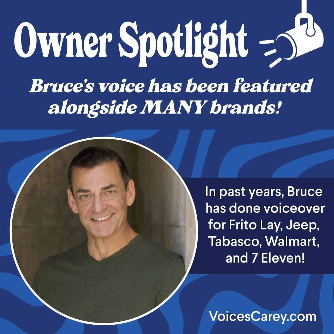 Hey, y'all! We got a Spotlight Wednesday! 🔦

This week, we're flexing our owner, <a href="/TheBruceCarey/">Bruce Carey</a> . He's voiced for some pretty neat stuff! Now that I think of it, I may have purchased some chips from his ad...🤔