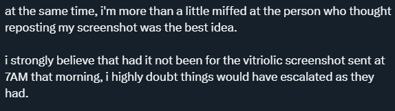 OnlineSapsGamer's tweet photo. You had a decent apology going until this
The reposter held you to the same standard that you did the artist, but where correct that you falsely accused. The narrative that you are the sole reason they deactivated might be because of them, but even if they didn't- https://t.co/ONGATyDAFg