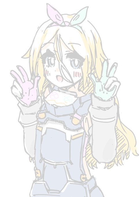 ひかりchang最近描いてなかったのでれんしう 