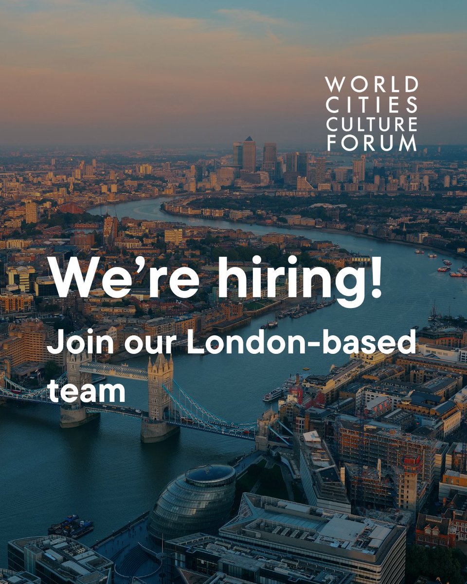 World Cities Culture Forum (@wccforum) on Twitter photo 📣 We are hiring!
Are you interested in how culture shapes cities across the world?
<a href="/wccforum/">World Cities Culture Forum</a> is #hiring:
- Senior Data & Research Officer
- Project Officer (Leadership Exchange)
- City Partnerships Manager
- Finance & Operations Manager
Apply now: worldcitiescultureforum.com/about/jobs/ 📣 We are hiring!
Are you interested in how culture shapes cities across the world?
<a href="/wccforum/">World Cities Culture Forum</a> is #hiring:
- Senior Data & Research Officer
- Project Officer (Leadership Exchange)
- City Partnerships Manager
- Finance & Operations Manager
Apply now: worldcitiescultureforum.com/about/jobs/